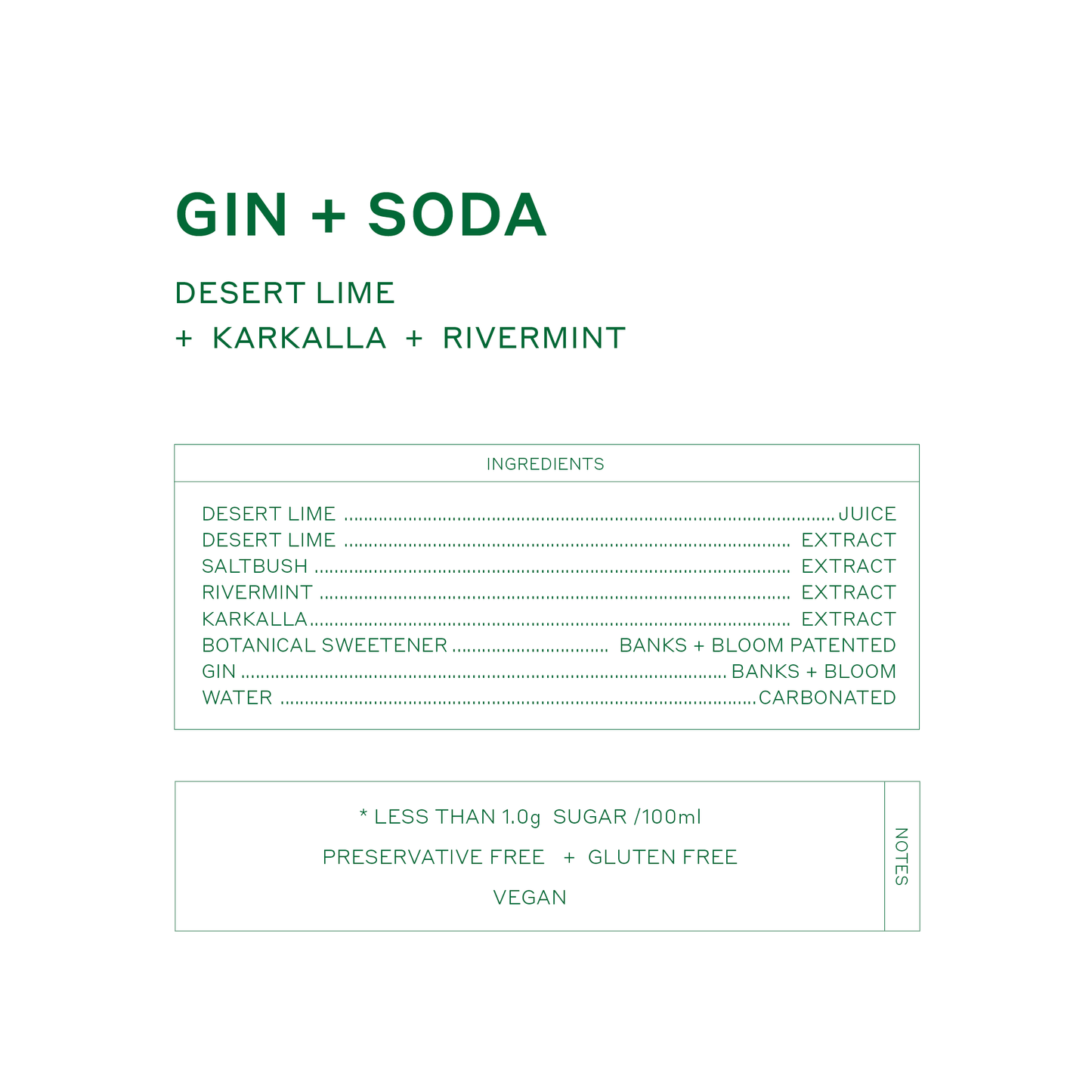 Gin + Soda Desert Lime 250mL x 24